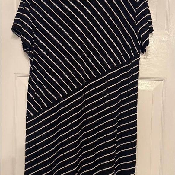 Chico’s size 3 (16/18) Women’s Black and White Striped Dress - Picture 2 of 10